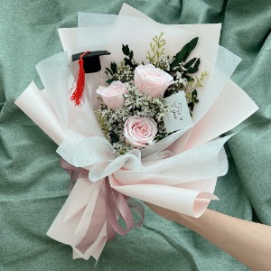 프리저브드 장미 꽃다발 드라이플라워 시들지않는꽃 말린꽃 여자친구선물
